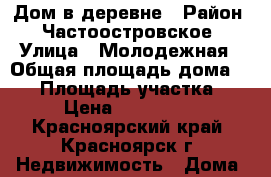 Дом в деревне › Район ­ Частоостровское › Улица ­ Молодежная › Общая площадь дома ­ 59 › Площадь участка ­ 18 › Цена ­ 1 495 000 - Красноярский край, Красноярск г. Недвижимость » Дома, коттеджи, дачи продажа   